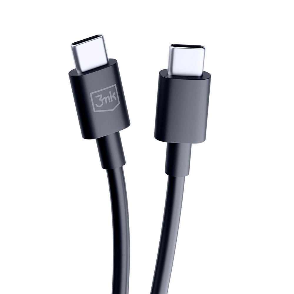 Kabel za Prijenos Podataka i Punjenje USB-C - USB-C 3MK Hyper, 100W, 1.2m, Crni