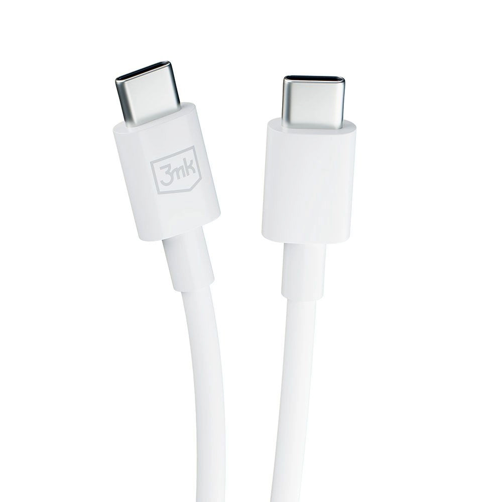Kabel za Prijenos Podataka i Punjenje USB-C - USB-C 3MK Hyper, 100W, 1.2m, Bijeli