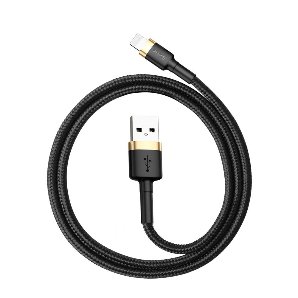 Kabl za Prenos Podataka i Punjenje USB-A - Lightning Baseus Cafule, 18W, 1m, Zlatni