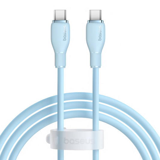 Kabl za Prenos Podataka i Punjenje USB-C - USB-C Baseus Pudding, 100W, 1.2m, Plavi P10355702311-00