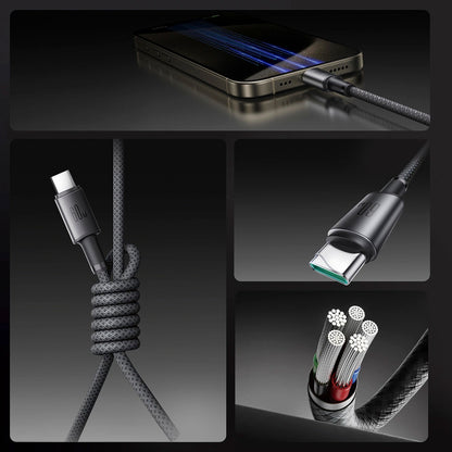 Kabl za podatke i punjenje USB-C - USB-C Joyroom S-A50, 60W, 1.2m, Sivi