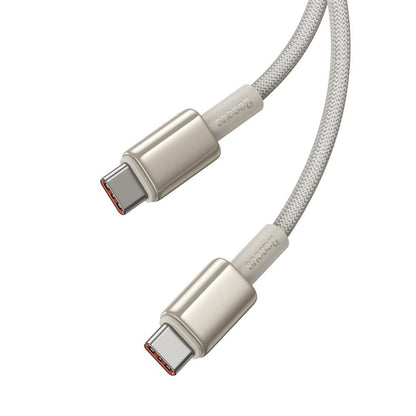 Kabl za Podatke i Punjenje USB-C - USB-C Baseus Tungsten Gold, 100W, 1m, Zlatni P10319800G21-00