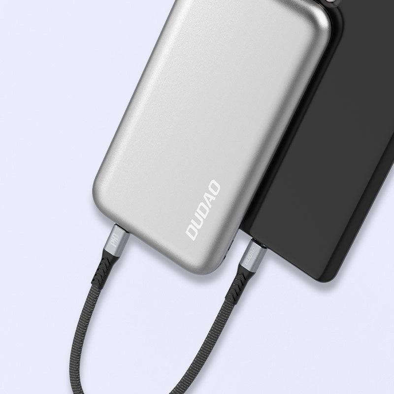 Kabl za podatke i punjenje USB-C - USB-C Dudao L10C, 100W, 0.23m, Crni