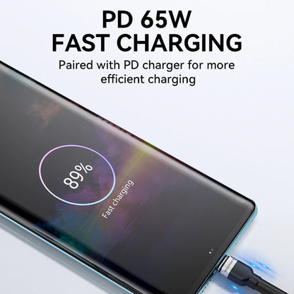 Kabl za prenos podataka i punjenje USB-C - USB-C WZK WNBCC2, 65W, 2m, Crni