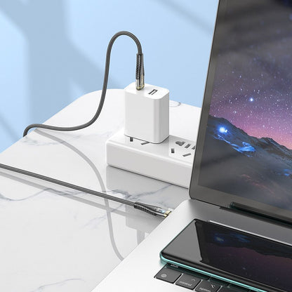 Kabl za Prenos Podataka i Punjenje USB-C - USB-C HOCO U121, 60W, 1.2m, Crni