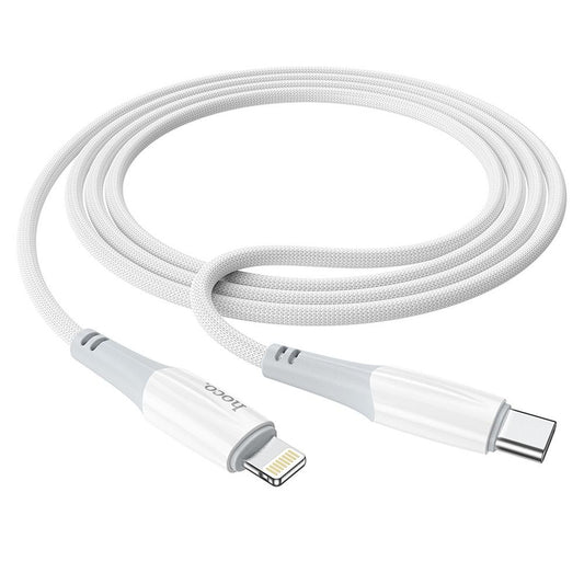 Kabl za podatke i punjenje USB-C - Lightning HOCO X70, 20W, 1m, Bela