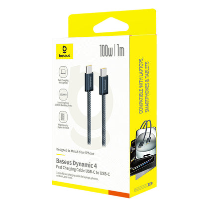 Kabl za prenos podataka i punjenje USB-C - USB-C Baseus Dynamic 4 Series, 100W, 1m, Tamnoplavi P10381400121-00