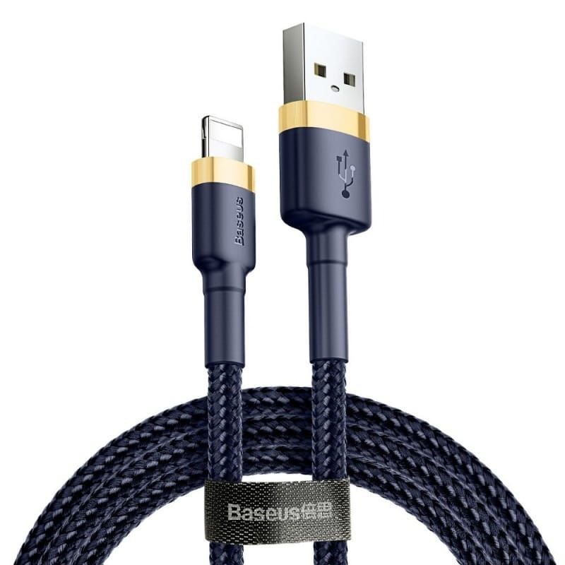 Kabl za podatke i punjenje USB-A - Lightning Baseus Cafule, 18W, 2m, Tamnoplavi CALKLF-CV3