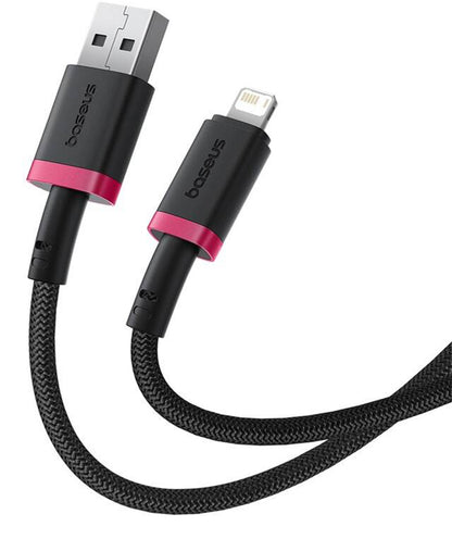 Kabl za prenos podataka i punjenje USB-A - Lightning Baseus Dura Series, 18W, 1m, Crveni P10377801U01-01