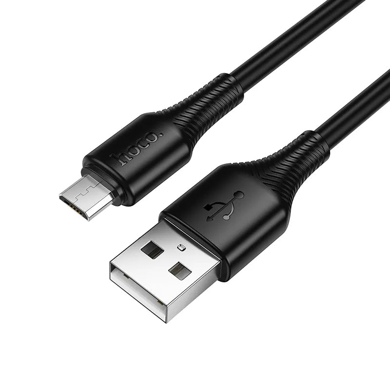 Kabl za podatke i punjenje USB-A - microUSB HOCO X120, 18W, 1m, Crni