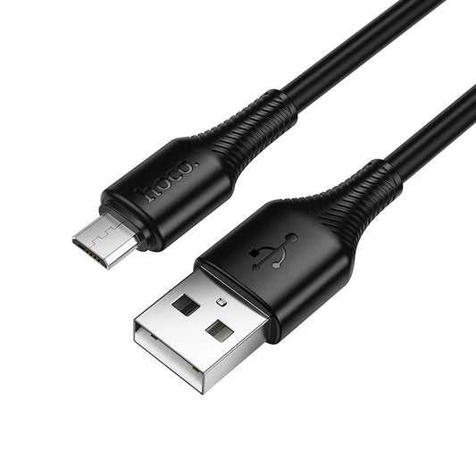 Kabl za podatke i punjenje USB-A - microUSB HOCO X120, 18W, 1m, Crni