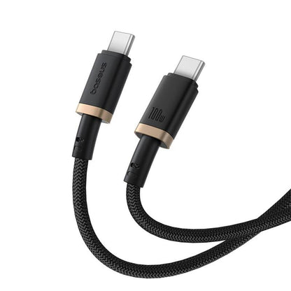 Kabl za podatke i punjenje USB-C - USB-C Baseus Dura Series, 100W, 2m, Zlatni P10377803U01-03