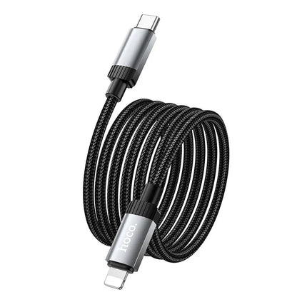 USB-C - Lightning HOCO X117 kabl za prenos podataka i punjenje, 27W, 1m, Crni