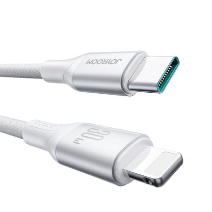 Kabl za podatke i punjenje USB-C - Lightning Joyroom S-A28 Flash, 30W, 1m, Bel