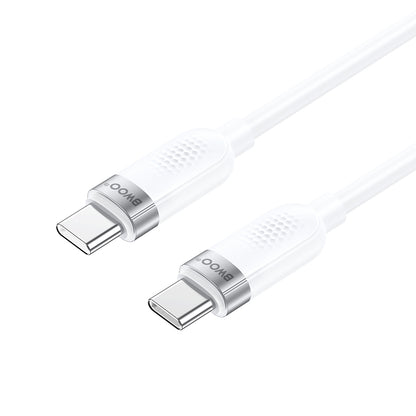Kabl za podatke i punjenje USB-C - USB-C BWOO BO-X315C, 100W, 1m, Bel