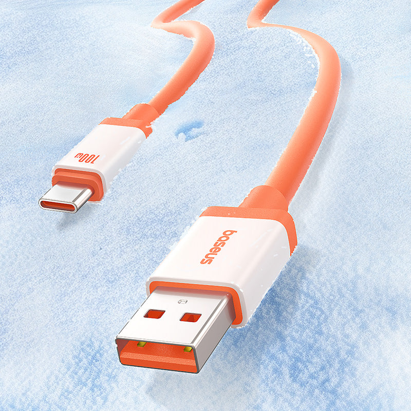 Kabl za podatke i punjenje USB-A - USB-C Baseus Zero Degree Series, 100W, 2m, Crveni