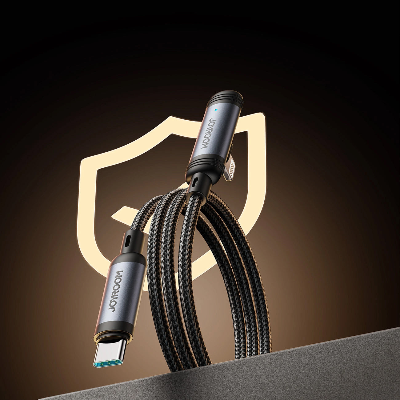 Kabl za prenos podataka i punjenje USB-C - Lightning Joyroom S-A56 EnjoyX Angled, 30W, 1.2m, Crni