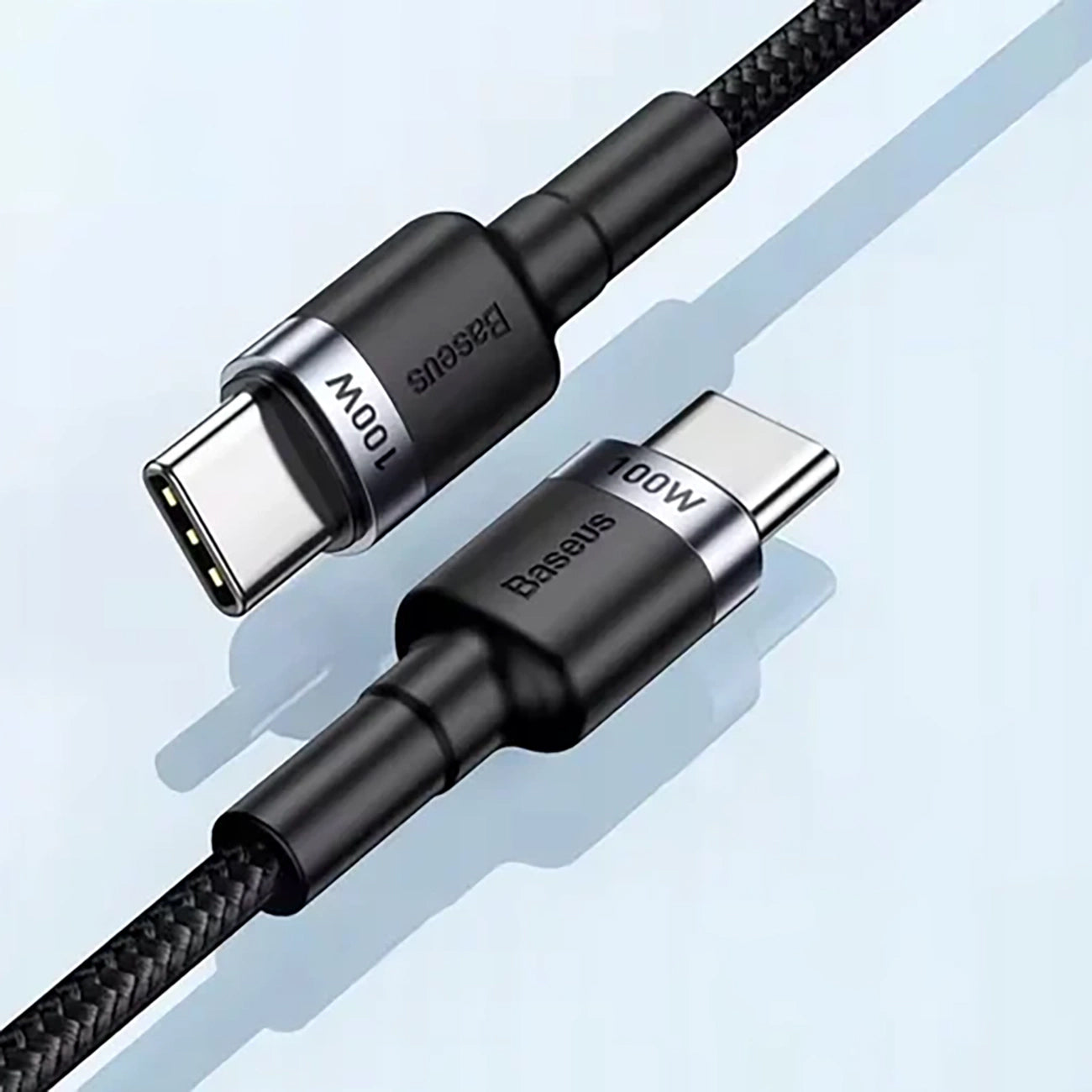 Kabl za prenos podataka i punjenje USB-C - USB-C Baseus Cafule, 100W, 2m, Sivi CATKLF-BLG1