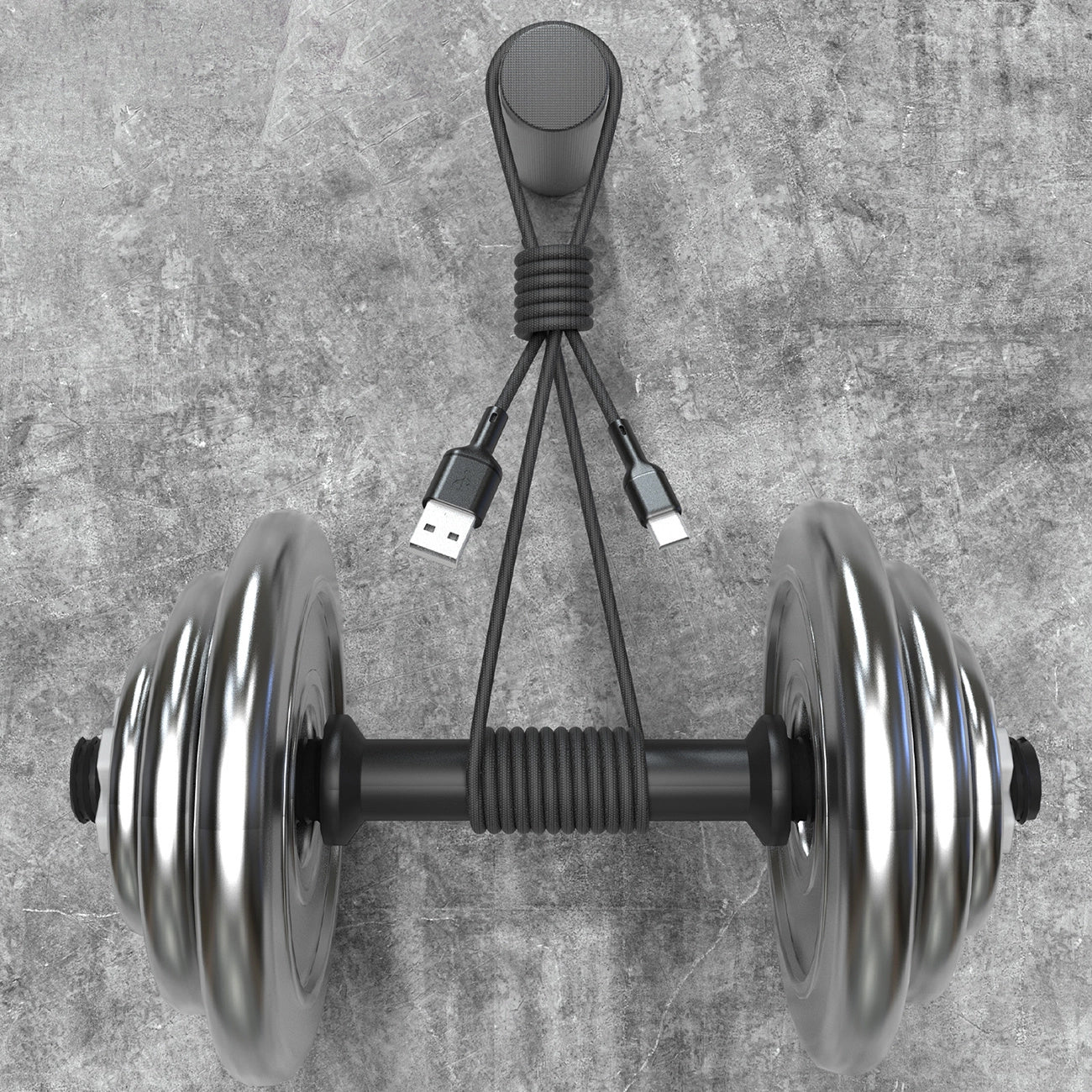 Kabl za podatke i punjenje USB-A - USB-C Dudao L9T, 100W, 1m, Crni