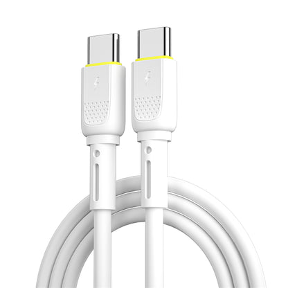 Kabl za podatke i punjenje USB-C - USB-C WiWu Wi-C034, 60W, 1.2m, Beli