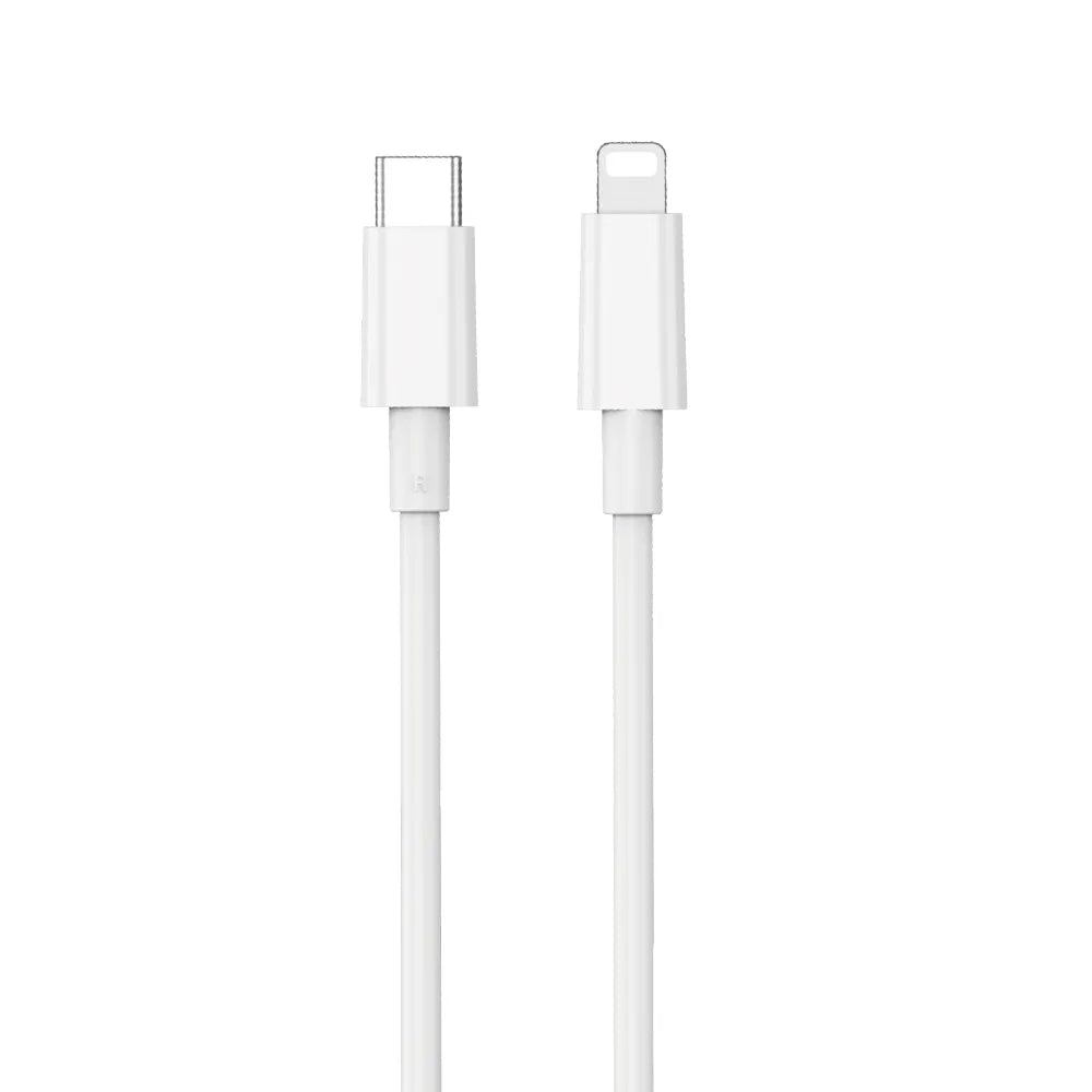 Kabl za podatke i punjenje USB-C - Lightning WiWu Wi-C008, 30W, 1.2m, Beli