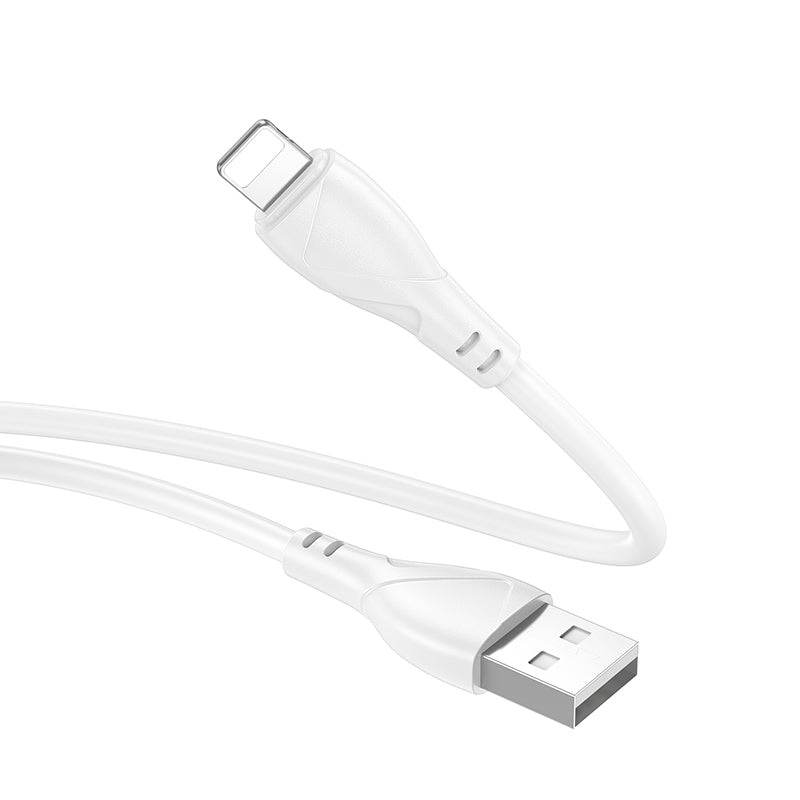 Kabl za podatke i punjenje USB-A - Lightning Borofone BX121 Energy, 18W, 1m, Bel