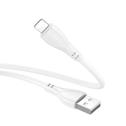 Kabl za podatke i punjenje USB-A - Lightning Borofone BX121 Energy, 18W, 1m, Bel