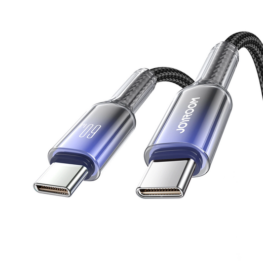 Kabl za prenos podataka i punjenje USB-C - USB-C Joyroom S-A42, 60W, 1.2m, Crni
