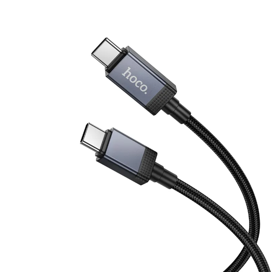 Kabl za podatke i punjenje USB-C - USB-C HOCO X118 Display, 60W, 1m, Crni