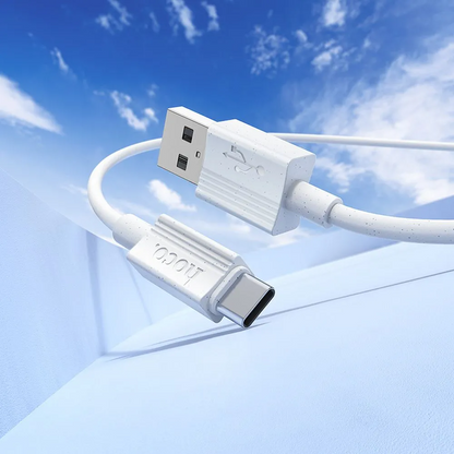 Kabl za podatke i punjenje USB-A - USB-C HOCO X107, 18W, 1m, Beli