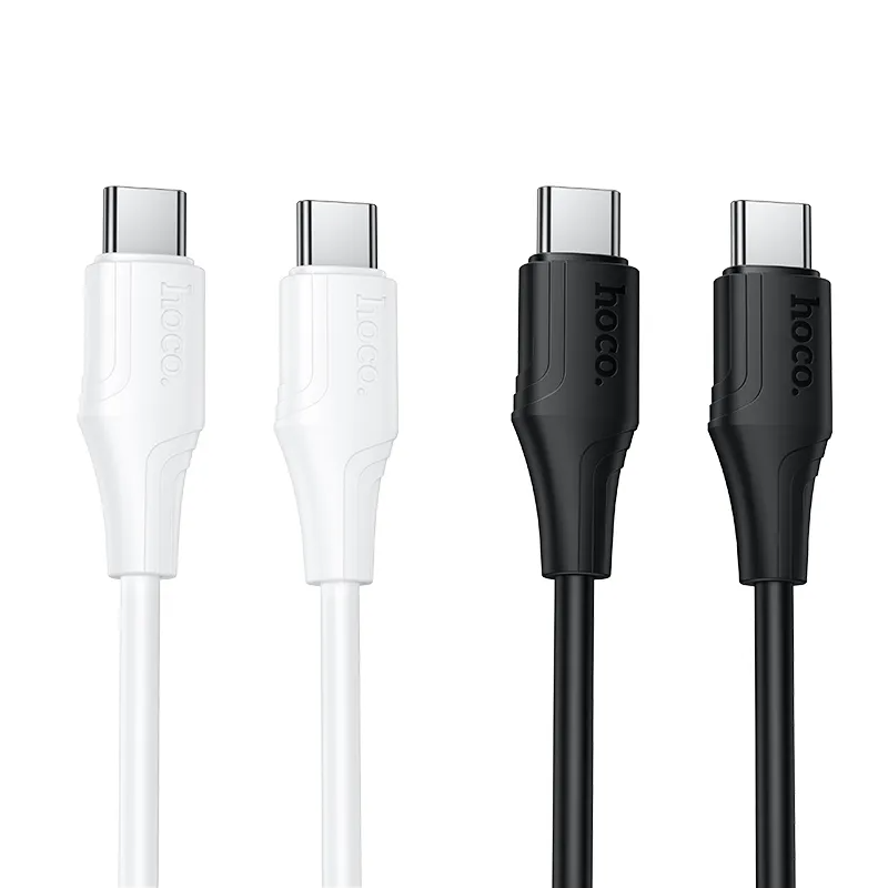 Kabl za prenos podataka i punjenje USB-C - USB-C HOCO X124, 60W, 1m, Bela