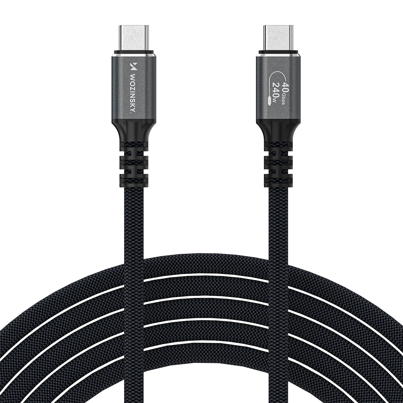 Kabl za prenos podataka i punjenje USB-C - USB-C WZK WPS-UY42S, 240W, 2m, Crni