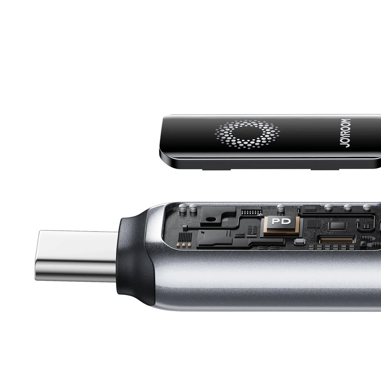 Kabl za prenos podataka i punjenje USB-A - USB-C Joyroom S-A55 StarFlight Display, 66W, 1.2m, Crni