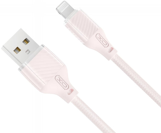 Kabl za podatke i punjenje USB-A - Lightning XO Design NB291, 18W, 1m, Roze