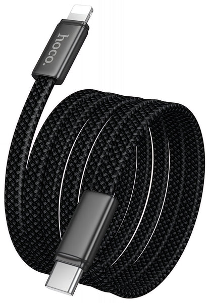 Kabl za prenos podataka i punjenje USB-C - Lightning HOCO X125, 30W, 1m, Crni