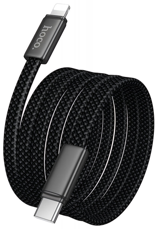 Kabl za prenos podataka i punjenje USB-C - Lightning HOCO X125, 30W, 1m, Crni