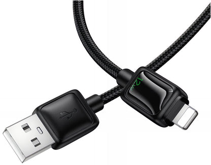 Kabl za podatke i punjenje USB-A - Lightning HOCO U146, 12W, 1.2m, Crni