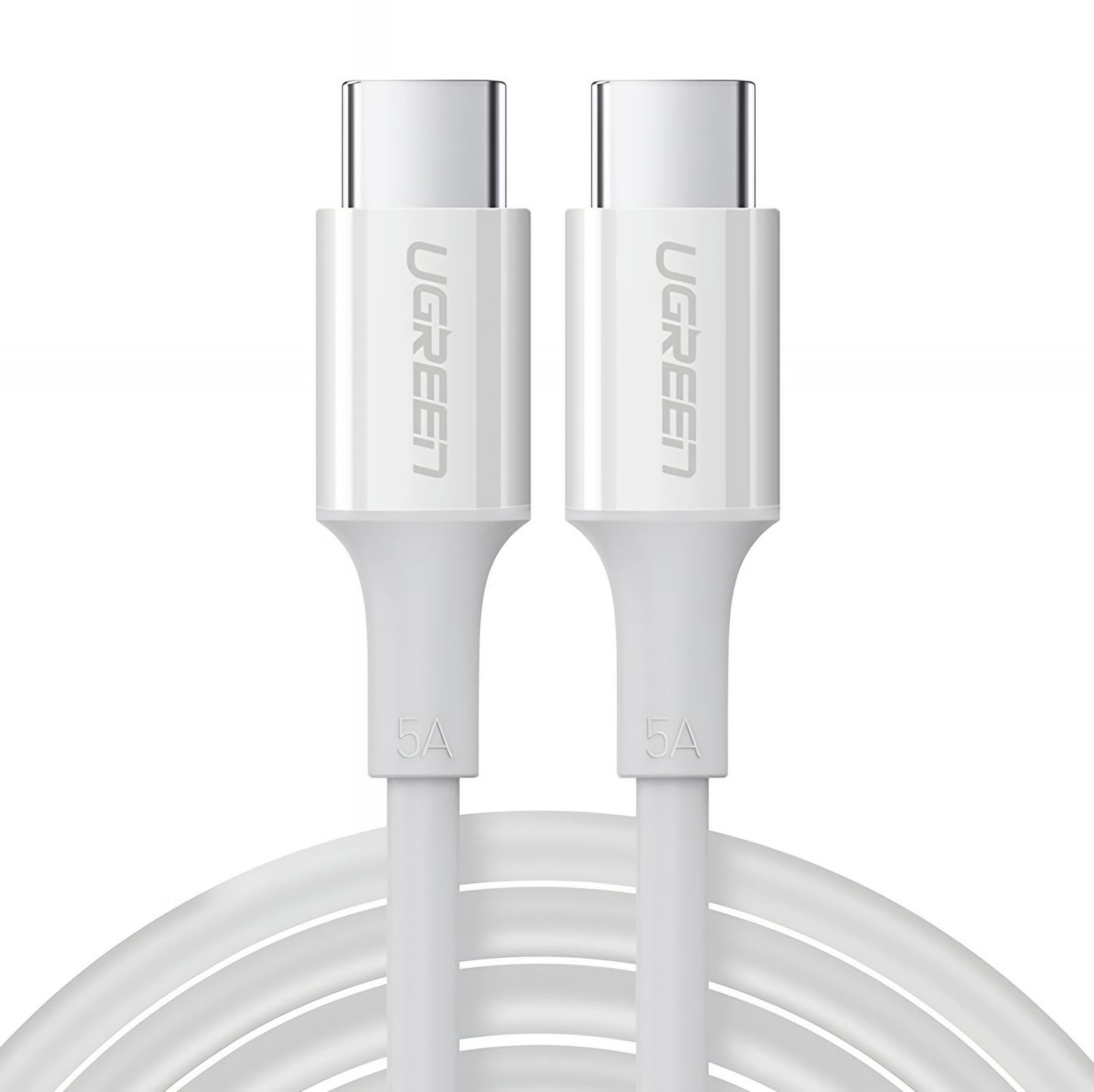 Kabl za podatke i punjenje USB-C - USB-C UGREEN US300, 100W, 2m, Bela