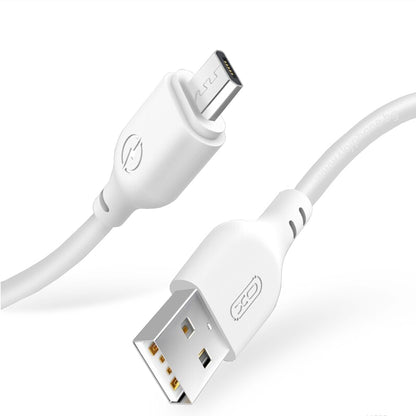 Kabl za podatke i punjenje USB-A - microUSB XO Design NB103, 18W, 1m, Bela