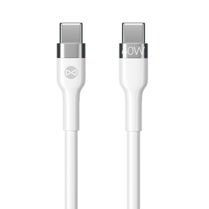 Kabl za podatke i punjenje USB-C - USB-C Forever Flexible, 60W, 2m, Bela
