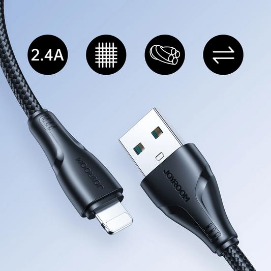 Kabl za podatke i punjenje USB-A - Lightning Joyroom S-A11, 18W, 1.2m, Crni