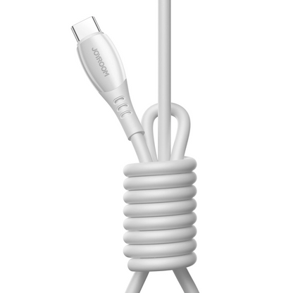 Kabl za podatke i punjenje USB-C - USB-C Joyroom S-A59 Vibrant, 60W, 1.2m, Beli