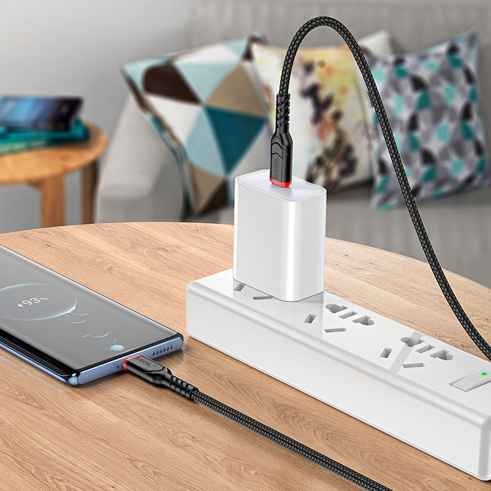 Kabl za podatke i punjenje USB-C - USB-C HOCO X59 Victory, 60W, 1m, Crni