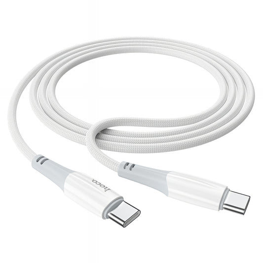 Kabl za podatke i punjenje USB-C - USB-C HOCO X70, 60W, 1m, Beli