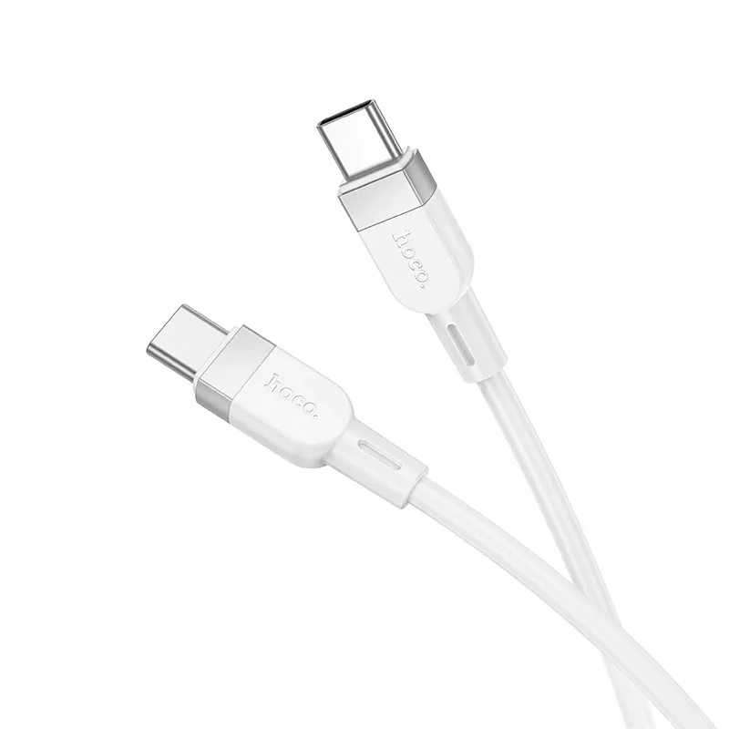 Kabl za podatke i punjenje USB-C - USB-C HOCO X109, 60W, 1m, Beli