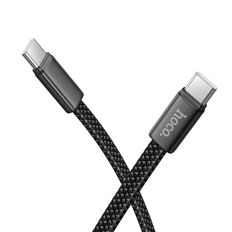 Kabl za podatke i punjenje USB-C - USB-C HOCO X125, 60W, 1m, Crni