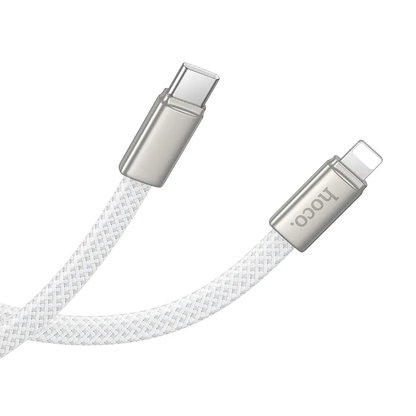 Kabl za podatke i punjenje USB-C - Lightning HOCO X125, 30W, 1m, Beli