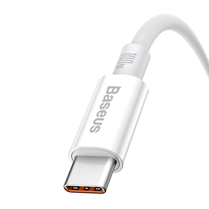 Kabl za podatke i punjenje USB-A - USB-C Baseus Superior Series, 100W, 1m, Beli P10320102214-01