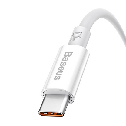 Kabl za podatke i punjenje USB-A - USB-C Baseus Superior Series, 100W, 1m, Beli P10320102214-01