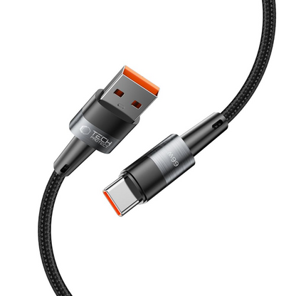 Kabl za prenos podataka i punjenje USB-A - USB-C Tech-Protect Ultraboost, 66W, 0.5m, Siva